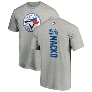 Men's Toronto Blue Jays Adam Macko Ash Backer T-Shirt