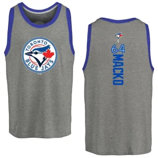 Men's Toronto Blue Jays Adam Macko Ash Backer Tank Top