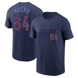 Men's Toronto Blue Jays Adam Macko Navy 2024 City Connect T-Shirt