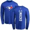 Men's Toronto Blue Jays Adam Macko Royal Backer Long Sleeve T-Shirt