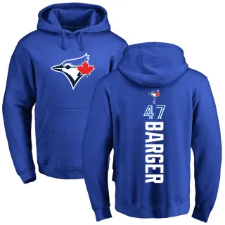 Men's Toronto Blue Jays Addison Barger Royal Backer Pullover Hoodie