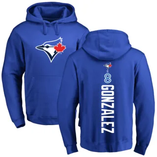 Men's Toronto Blue Jays Alex Gonzalez Royal Backer Pullover Hoodie