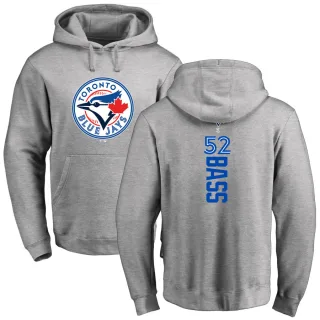 Men's Toronto Blue Jays Anthony Bass Ash Backer Pullover Hoodie