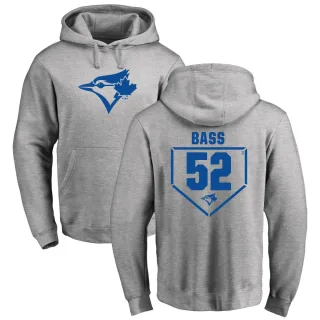 Men's Toronto Blue Jays Anthony Bass Gray Branded RBI Pullover Hoodie - Heathered