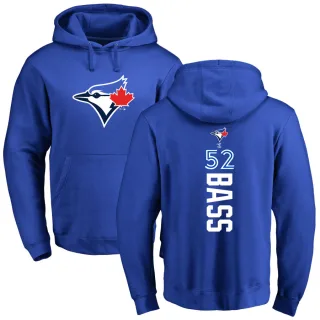 Men's Toronto Blue Jays Anthony Bass Royal Backer Pullover Hoodie