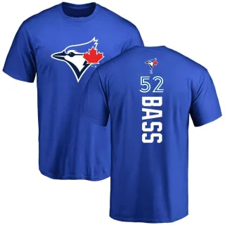 Men's Toronto Blue Jays Anthony Bass Royal Backer T-Shirt