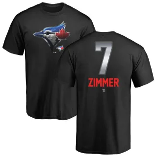 Men's Toronto Blue Jays Bradley Zimmer Black Midnight Mascot T-Shirt