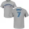 Men's Toronto Blue Jays Bradley Zimmer Gray Roster T-Shirt