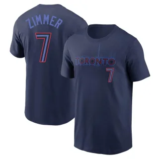 Men's Toronto Blue Jays Bradley Zimmer Navy 2024 City Connect T-Shirt