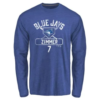 Men's Toronto Blue Jays Bradley Zimmer Royal Base Runner Long Sleeve T-Shirt