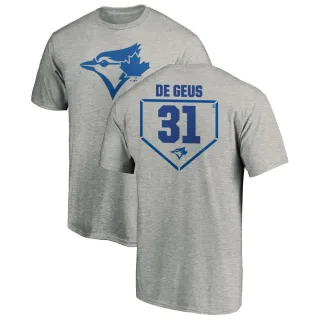 Men's Toronto Blue Jays Brett de Geus Gray RBI T-Shirt Heathered