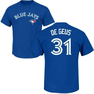 Men's Toronto Blue Jays Brett de Geus Royal Roster T-Shirt