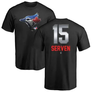 Men's Toronto Blue Jays Brian Serven Black Midnight Mascot T-Shirt