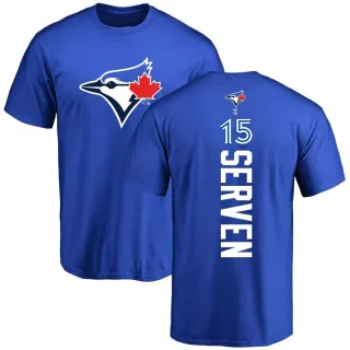 Men's Toronto Blue Jays Brian Serven Royal Backer T-Shirt