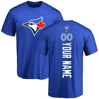 Men's Toronto Blue Jays Custom Royal Backer T-Shirt