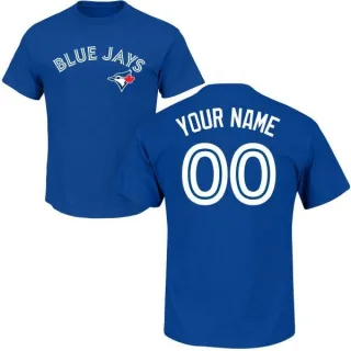 Men's Toronto Blue Jays Custom Royal Roster T-Shirt