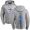 Men's Toronto Blue Jays Daniel Vogelbach Ash Backer Pullover Hoodie