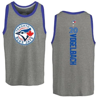 Men's Toronto Blue Jays Daniel Vogelbach Ash Backer Tank Top