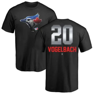 Men's Toronto Blue Jays Daniel Vogelbach Black Midnight Mascot T-Shirt