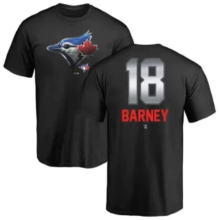 Men's Toronto Blue Jays Darwin Barney Black Midnight Mascot T-Shirt