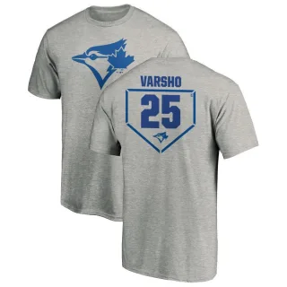 Men's Toronto Blue Jays Daulton Varsho Gray RBI T-Shirt Heathered