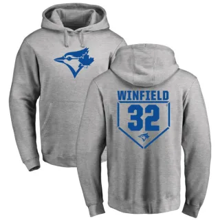 Men's Toronto Blue Jays Dave Winfield Gray Branded RBI Pullover Hoodie - Heathered