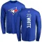 Men's Toronto Blue Jays Devon White White Backer Long Sleeve T-Shirt Royal