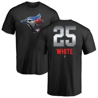 Men's Toronto Blue Jays Devon White White Midnight Mascot T-Shirt Black