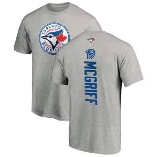 Men's Toronto Blue Jays Fred Mcgriff Ash Backer T-Shirt