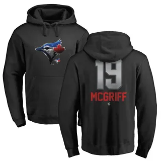 Men's Toronto Blue Jays Fred Mcgriff Black Branded Midnight Mascot Pullover Hoodie -