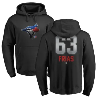 Men's Toronto Blue Jays Luis Frias Black Branded Midnight Mascot Pullover Hoodie -