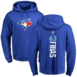 Men's Toronto Blue Jays Luis Frias Royal Backer Pullover Hoodie