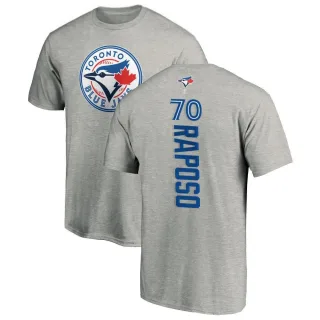 Men's Toronto Blue Jays Nicholas Raposo Ash Backer T-Shirt