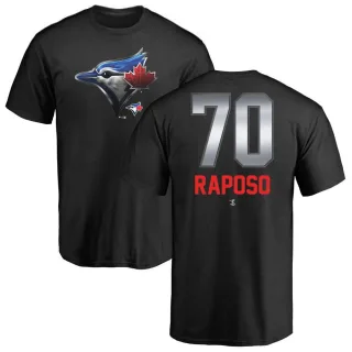 Men's Toronto Blue Jays Nicholas Raposo Black Midnight Mascot T-Shirt