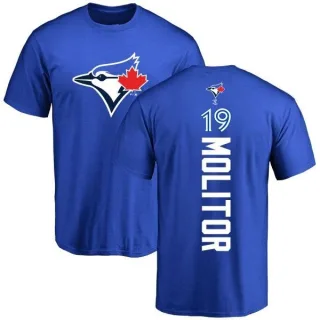 Men's Toronto Blue Jays Paul Molitor Royal Backer T-Shirt