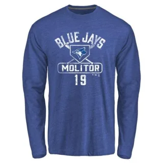 Men's Toronto Blue Jays Paul Molitor Royal Base Runner Long Sleeve T-Shirt