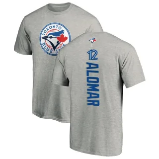 Men's Toronto Blue Jays Roberto Alomar Ash Backer T-Shirt