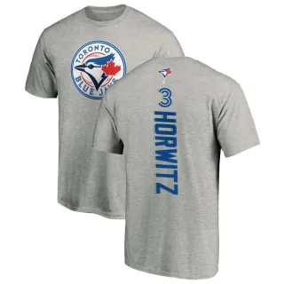 Men's Toronto Blue Jays Spencer Horwitz Ash Backer T-Shirt