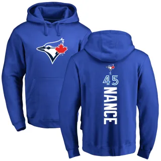 Men's Toronto Blue Jays Tommy Nance Royal Backer Pullover Hoodie