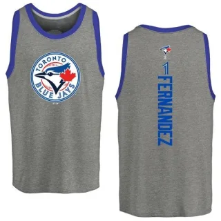 Men's Toronto Blue Jays Tony Fernandez Ash Backer Tank Top