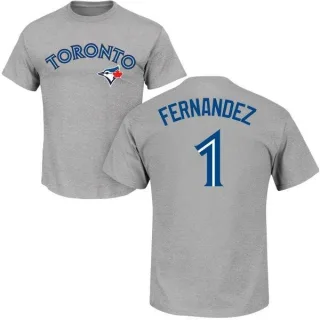 Men's Toronto Blue Jays Tony Fernandez Gray Roster T-Shirt