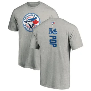 Men's Toronto Blue Jays Zach Pop Ash Backer T-Shirt