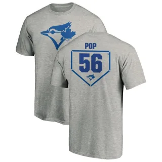 Men's Toronto Blue Jays Zach Pop Gray RBI T-Shirt Heathered