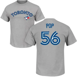 Men's Toronto Blue Jays Zach Pop Gray Roster T-Shirt