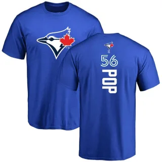 Men's Toronto Blue Jays Zach Pop Royal Backer T-Shirt