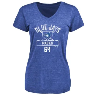 Women's Toronto Blue Jays Adam Macko Royal Base Runner T-Shirt