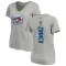 Women's Toronto Blue Jays Bradley Zimmer Ash Backer Slim Fit T-Shirt