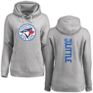 Women's Toronto Blue Jays Brendon Little Ash Backer Pullover Hoodie