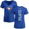 Women's Toronto Blue Jays Brendon Little Royal Backer Slim Fit T-Shirt