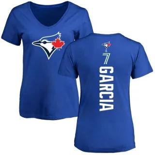 Women's Toronto Blue Jays Damaso Garcia Royal Backer Slim Fit T-Shirt